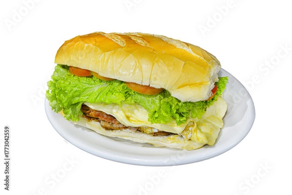 Obraz Lanche tradicional - pão francês 