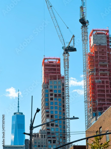 Obraz Skyscraper construction site