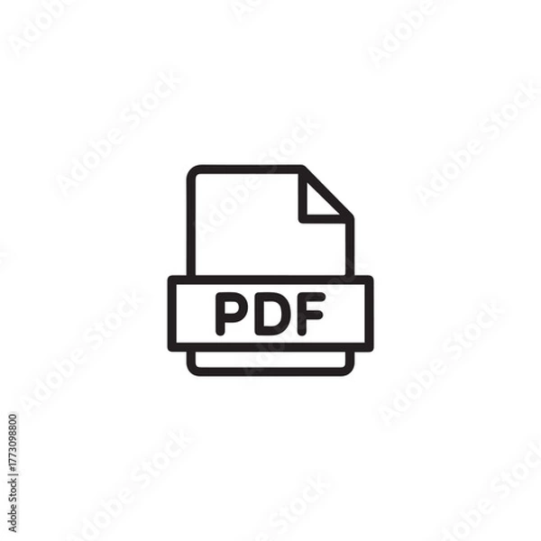 Fototapeta document vector file icon document label symbol document outline glyph
