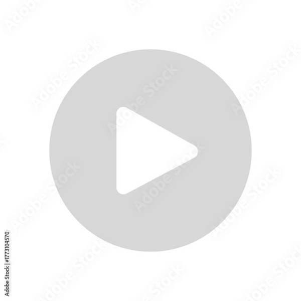 Obraz Play Button Icon. Media Player Symbol for Video, Audio, and Multimedia Interface Design