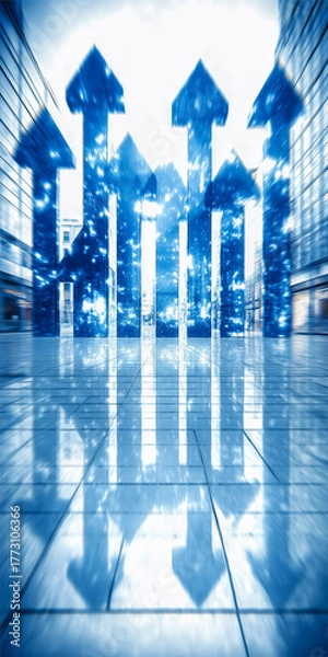 Fototapeta パフォーマンス向上を表すグラフィック背景