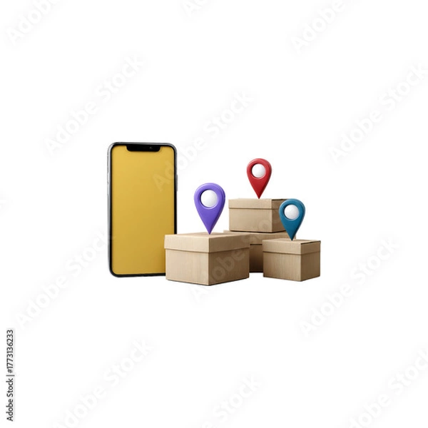 Obraz box with a gift