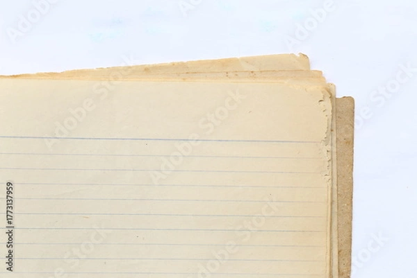 Obraz Vintage Blank Notebook Pages for Creative Use