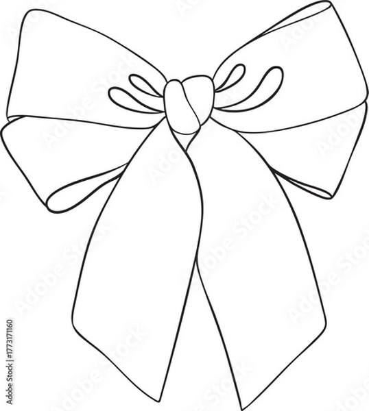 Fototapeta vector bow illustration