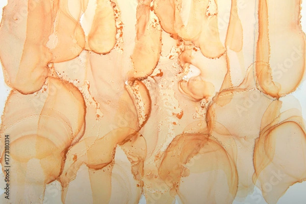 Obraz background of tea stains on white paper