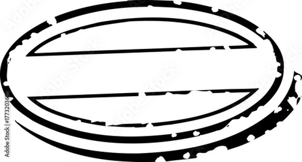 Obraz Oval Label Stamp
