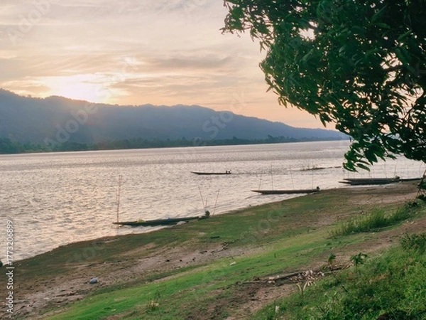 Fototapeta landscape in the morning