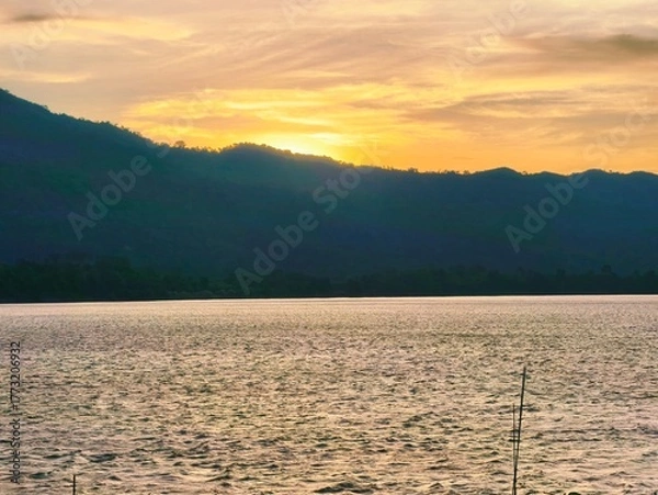 Obraz sunrise over the mountains