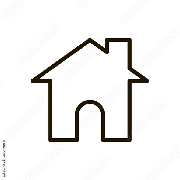 Fototapeta Line flat icon