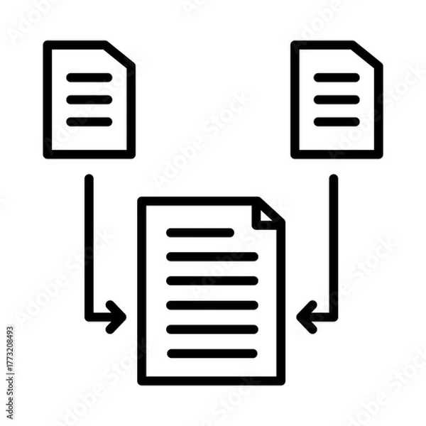 Fototapeta Combine data
