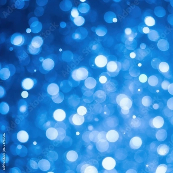 Obraz Abstract Blue Bokeh Lights