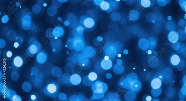 Obraz Abstract Blue Bokeh Lights