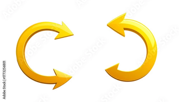 Fototapeta 2. Curved Arrow Graphic Elements, isolated on transparent background