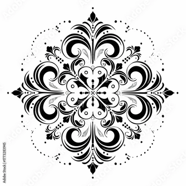 Obraz Floral Mandala Ornament Vector Design
