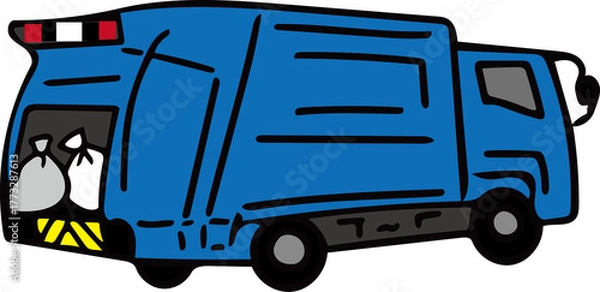 Fototapeta ゴミ収集車