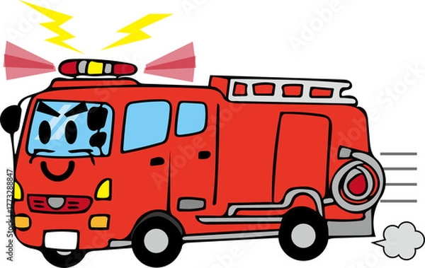 Fototapeta 消防車