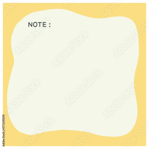 Obraz Post-it notes, rounded frame