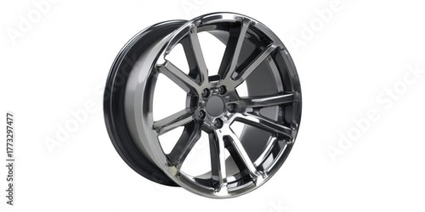 Obraz Car wheel isolated on a white background - 3d rendering isolated, tire, wheel, white, rim, car, tyre