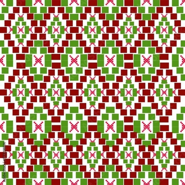 Obraz geometric seamless pattern 
