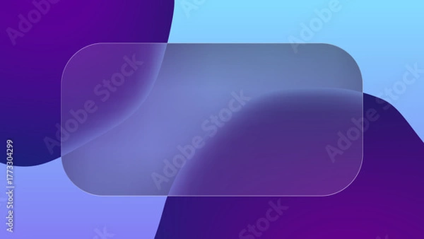 Obraz Dark Abstract Glassmorphism Overlay UI Background Template