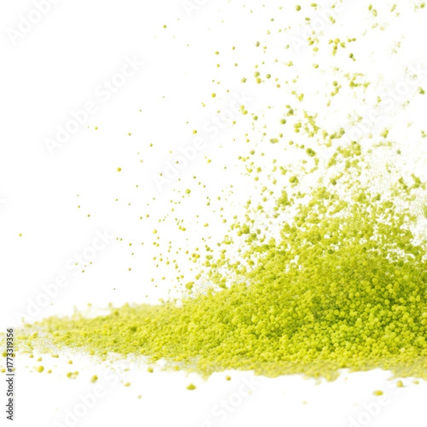 Obraz Yellow green flying particles png floating dots png glowing particles png abstract sparks png dust particles png digital effect png transparent background image