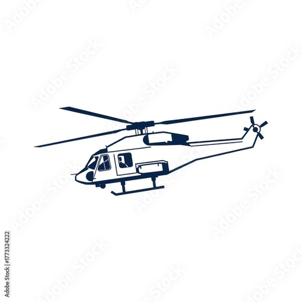 Fototapeta helicopter vector illustration