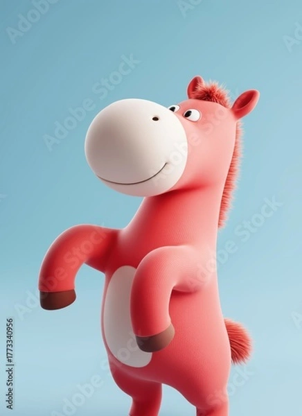 Obraz 2026 말의 해 3D 캐릭터 일러스트
