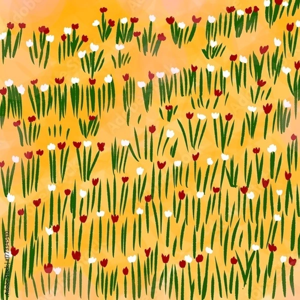 Obraz seamless floral pattern