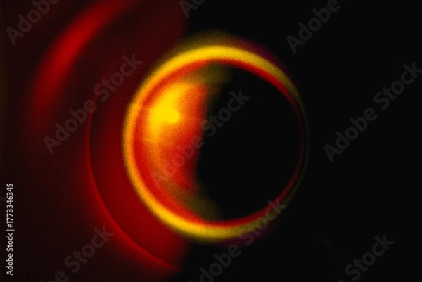 Fototapeta abstract Radiant circle Overlay, light leak overlay effect, blur, gradient,  PNG Overlay for modern abstract designs, trendy visuals, 