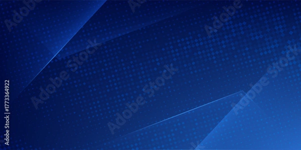 Fototapeta Abstract blue white dot pattern gradient texture technology background.vector future tegnology.