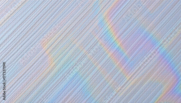 Fototapeta Iridescent gradient pastel rainbow holographic texture white abstract soft light minimal background diagonal line smooth surface evoke calm
