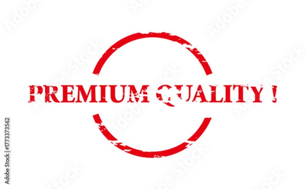 Fototapeta PREMIUM QUALITY ! - Red Rubber Stamp with text PREMIUM QUALITY !
