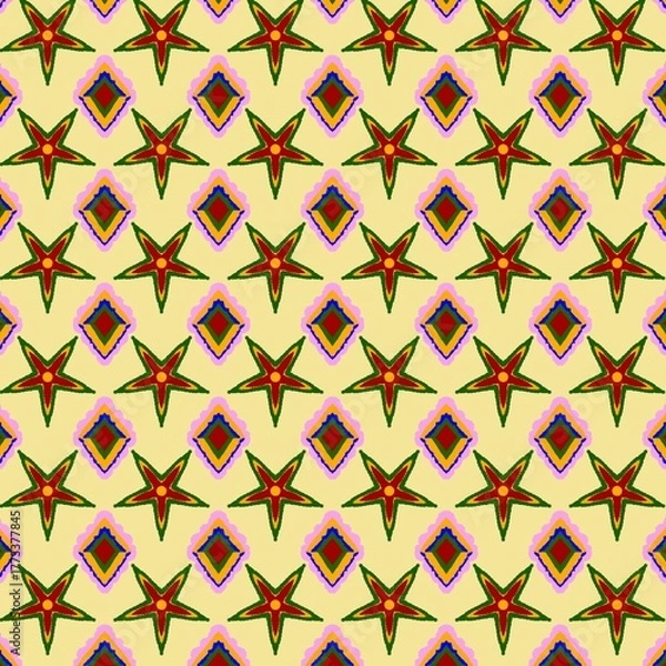 Obraz seamless geometric pattern