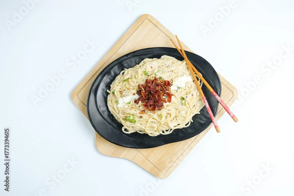 Obraz Creamy spaghetti