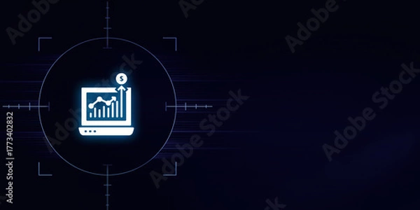 Fototapeta Maximizing Investment Gains Through Focused Digital Performance Optimization