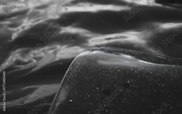 Obraz Abstract closeup of water surface with light reflections