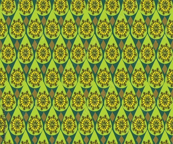 Fototapeta seamless floral pattern