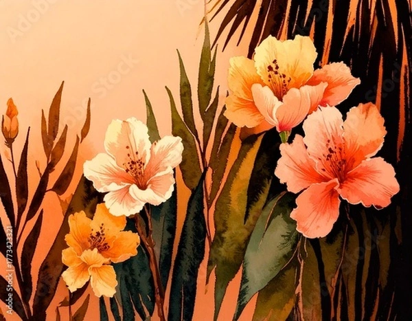 Fototapeta abstract floral pattern	