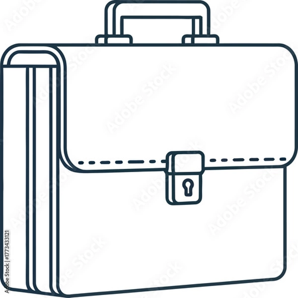 Obraz Classic briefcase illustration representing business and professional work