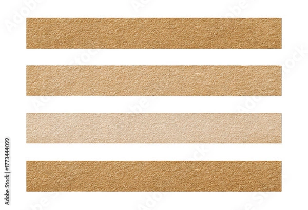 Obraz Four horizontal textured bands of light brown, cream, and tan