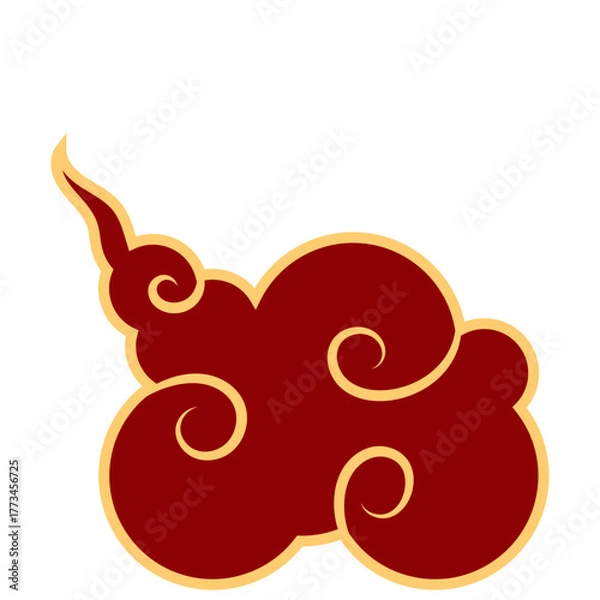 Obraz Chinese New Year Cloud Illustration