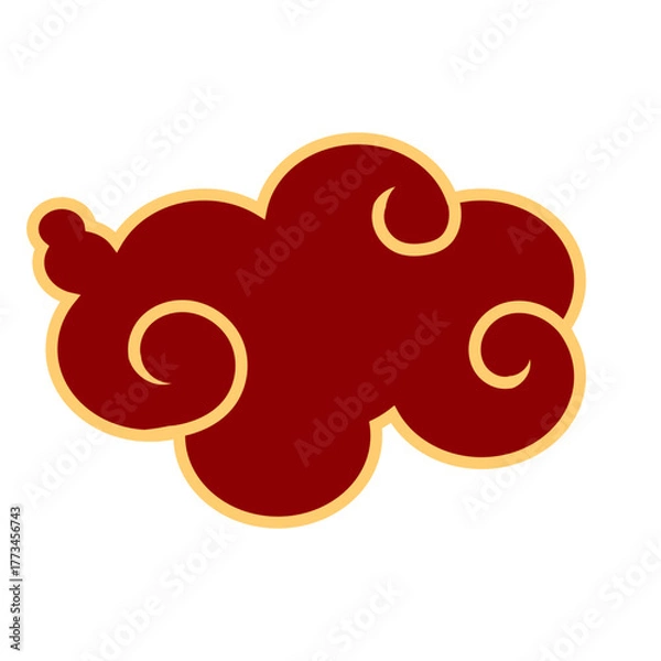 Obraz Chinese New Year Cloud Illustration