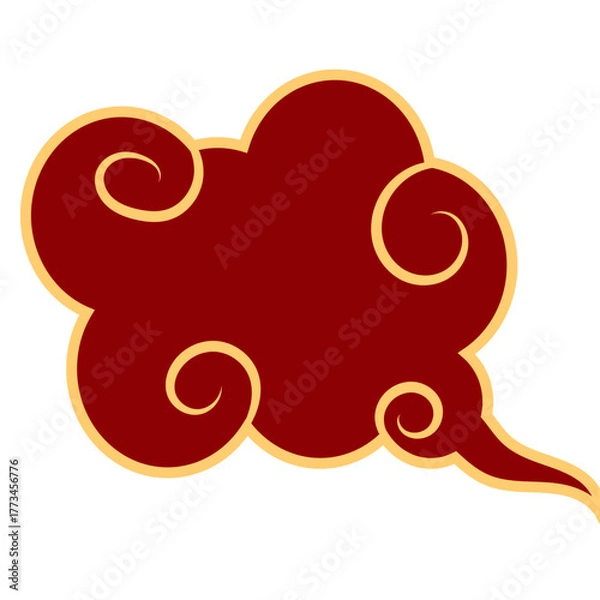 Obraz Chinese New Year Cloud Illustration
