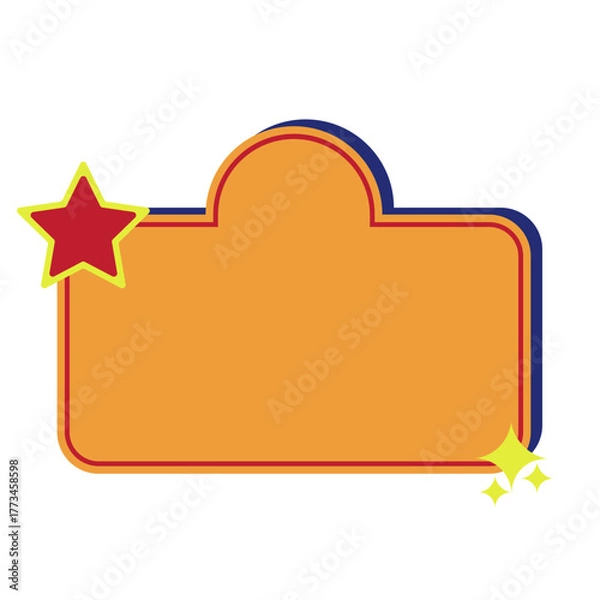 Fototapeta Retro Text Box