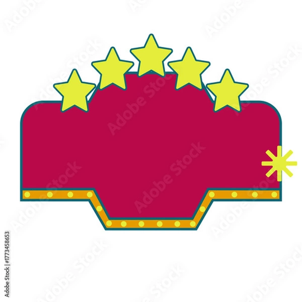 Obraz Retro Text Box