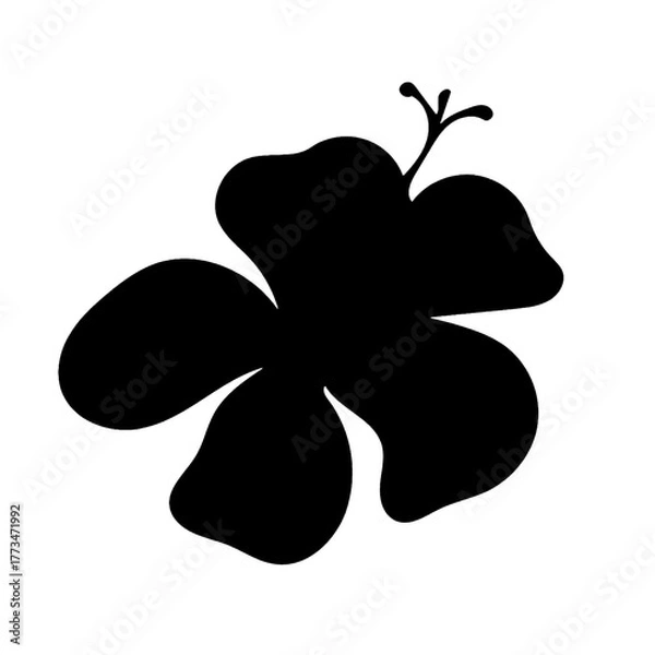 Obraz flower silhouette black useful for your projects 10.eps