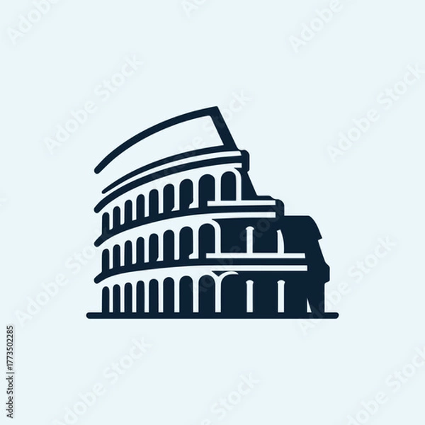 Obraz Colosseum Rome Logo