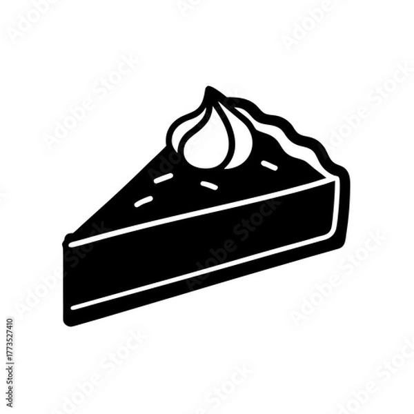 Obraz piece of cake on a plate 