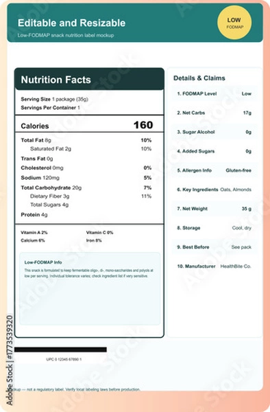 Fototapeta Editable and resizable template, ideal for creating professional documents and presentations with ease