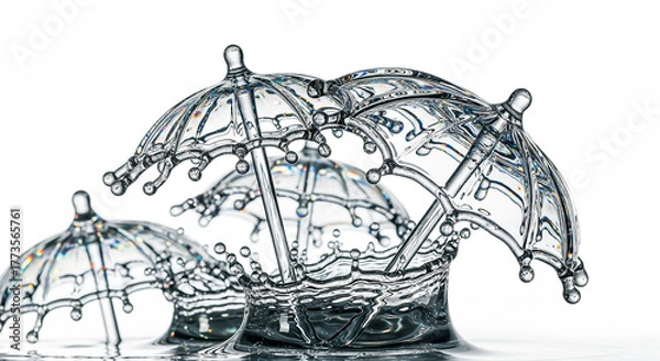 Fototapeta hand drawn vector illustration of an umbrella